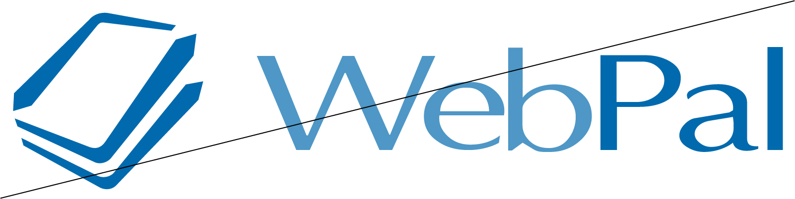 webpal cloud server logo, altered font